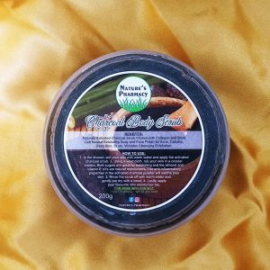 Activated charcoal effectively cleanses the skin, unclogs pores, removes deeper impurities, and dead skin cells. The result is smooth, supple, and even-toned skin.