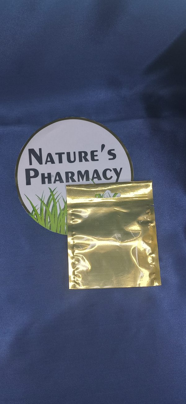 Gold Sealable Plastic Window Bag(120mm x 100mm)