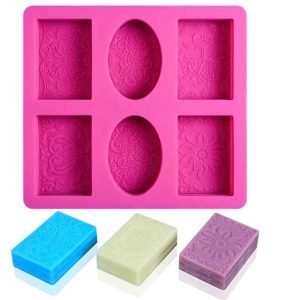 This 6 cavity flower design mold is the perfect tool to create pretty shaped soaps and lotion bars
