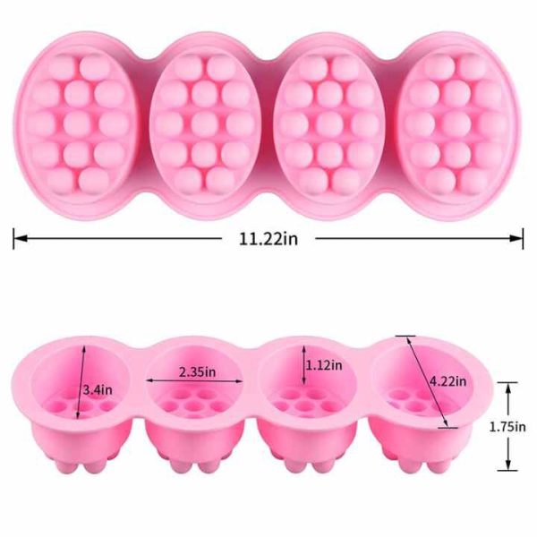 4 Cavity Massage Soap Mould - Image 2