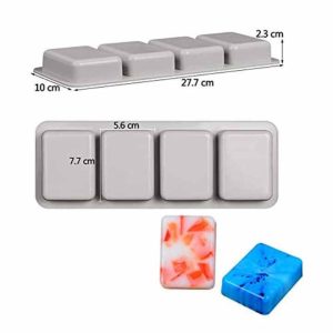 Do away with cutting your homemade soap and shape them with this rectangle soap mold.