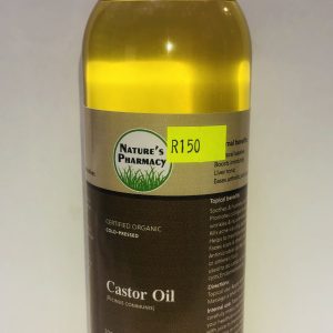ORGANIC CASTOR OIL  COLD PRESSED HEXANE FREE 500MLS
