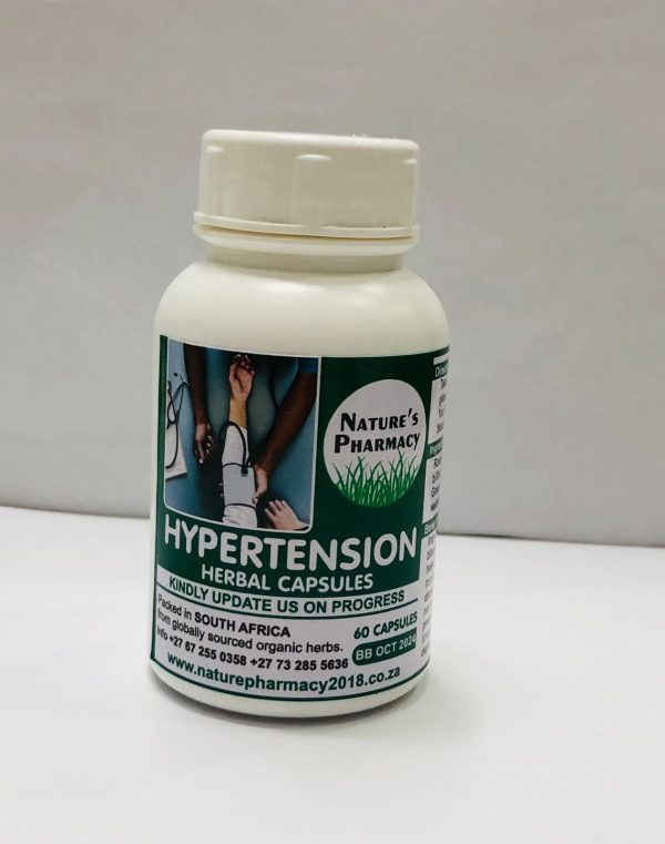 HYPERTENSION AKA BLOOD PRESSURE HERBAL CAPSULES 60s