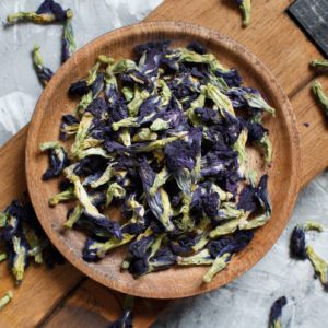 Dried blue butterfly pea