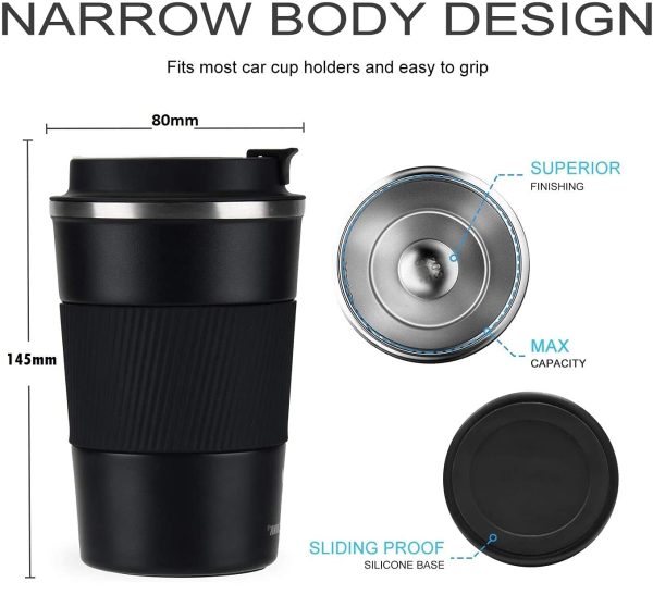 TRAVEL MUG FOR HOT AND COLD DRINKS 500MLS Vacuum cup - Image 3