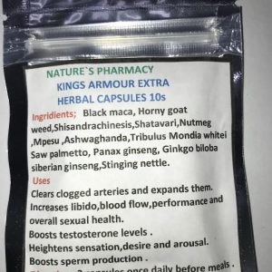 Kings Armour Extra Herbal Capsules 10 capsules