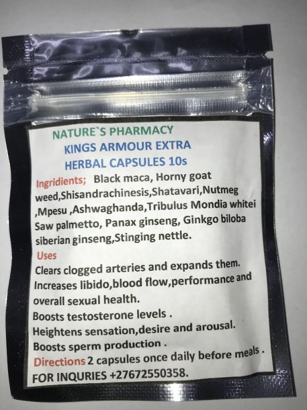 Kings Armour Extra Herbal Capsules 10 capsules
