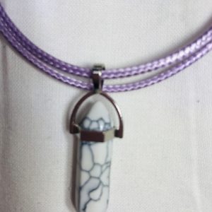 WHITE HOWLITE PENDANT