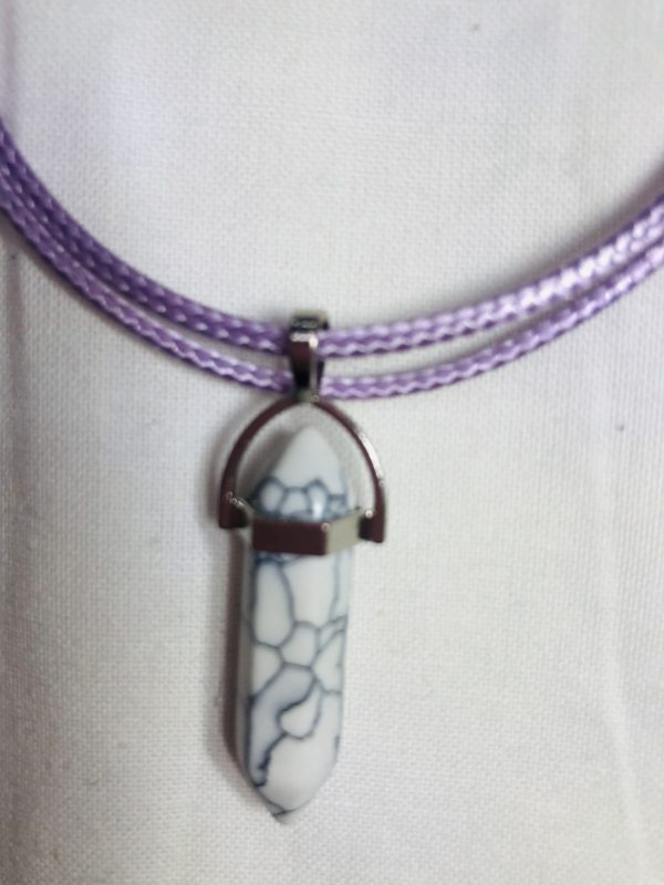 WHITE HOWLITE PENDANT
