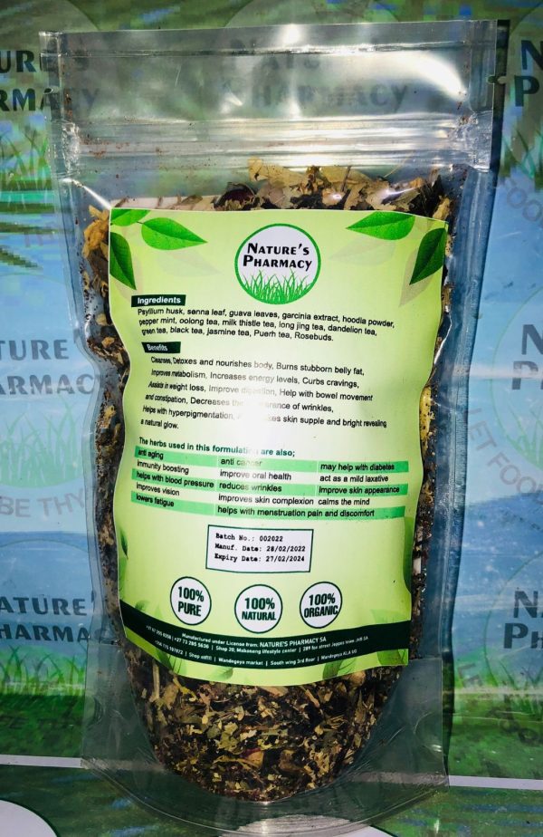 Slim as you glow herbal beauty tea. 100gms loose leaf - Image 2