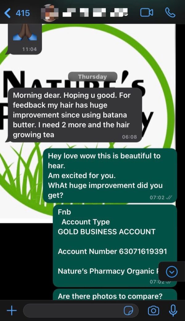 BATANA BUTTER 125MLS cold pressed - Image 2