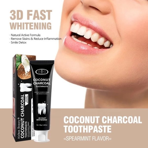 ACTIVATED COCONUT CHARCOAL TOOTHPASTE  100mls - Image 3