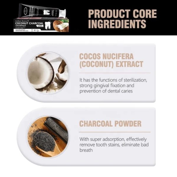 ACTIVATED COCONUT CHARCOAL TOOTHPASTE  100mls - Image 4