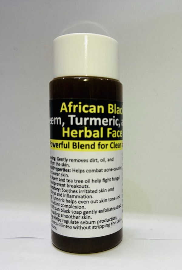 African black soap,Neem,Turmeric + Tea tree face wash 100mls