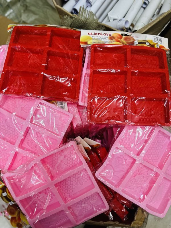 Honeycomb Soap Mold Silicone Soap Molds for Handmade Soap Rectangular - Image 2
