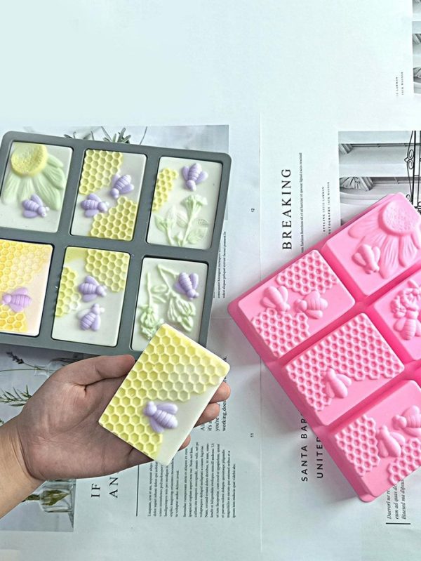 Honeycomb Soap Mold Silicone Soap Molds for Handmade Soap Rectangular