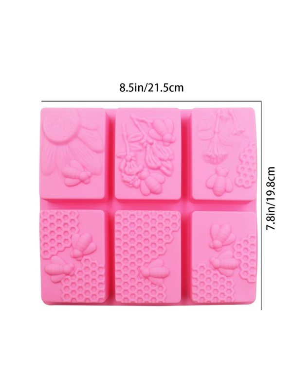 Honeycomb Soap Mold Silicone Soap Molds for Handmade Soap Rectangular - Image 6