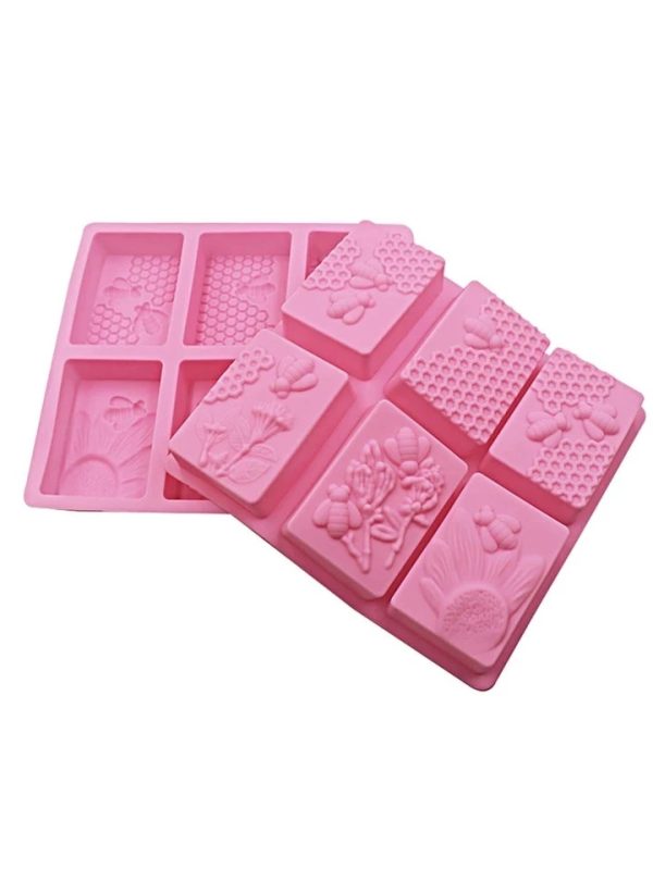Honeycomb Soap Mold Silicone Soap Molds for Handmade Soap Rectangular - Image 7
