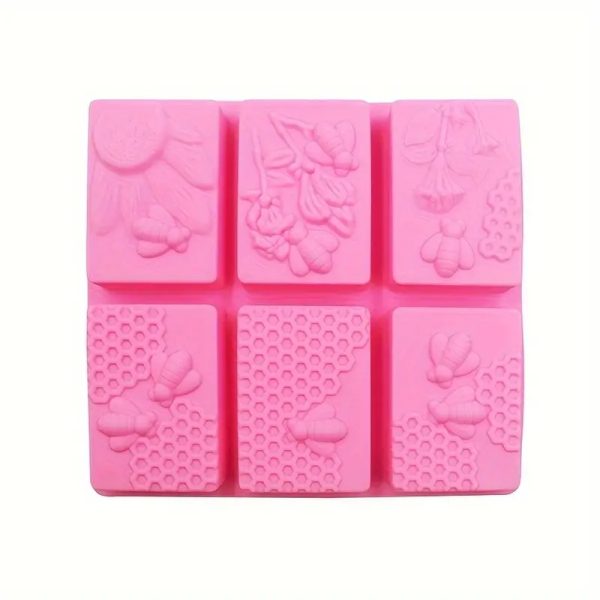 Honeycomb Soap Mold Silicone Soap Molds for Handmade Soap Rectangular - Image 8