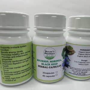 SOURSOP + MORINGA + BLACK SEED CAPSULES 30s