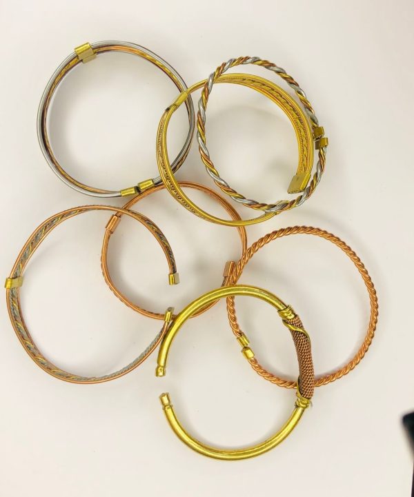 Copper brass silver hand crafted bracelets/bangles - Image 3