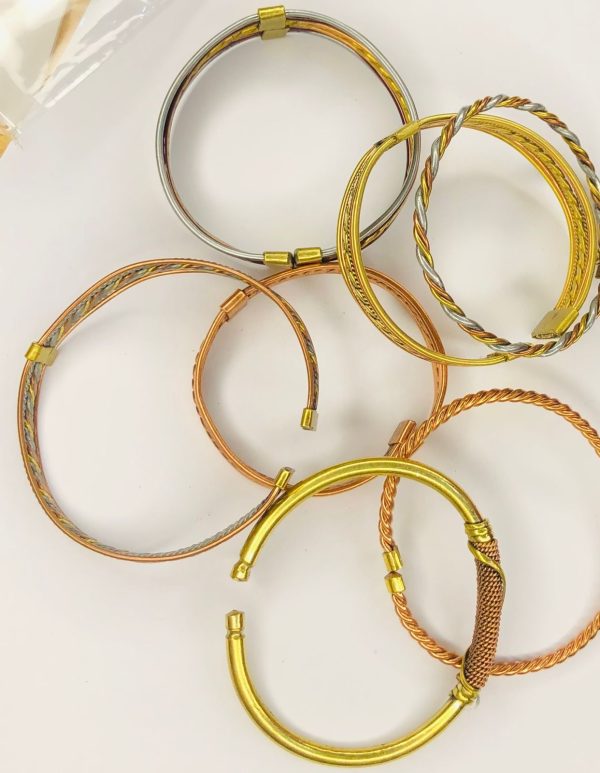 Copper brass silver hand crafted bracelets/bangles - Image 7