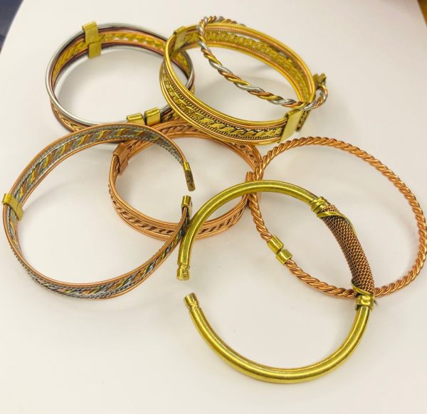 Copper brass silver hand crafted bracelets/bangles - Image 9
