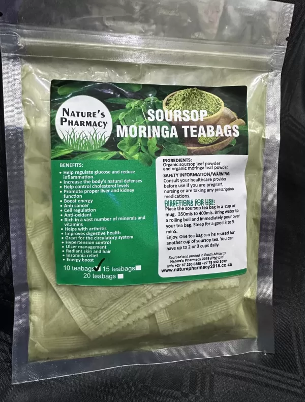 Soursop Moringa tea bags