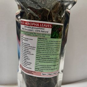 Red Jatropha leaves 50gms