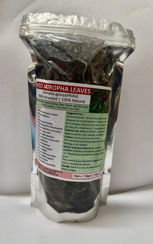 Red Jatropha leaves 50gms