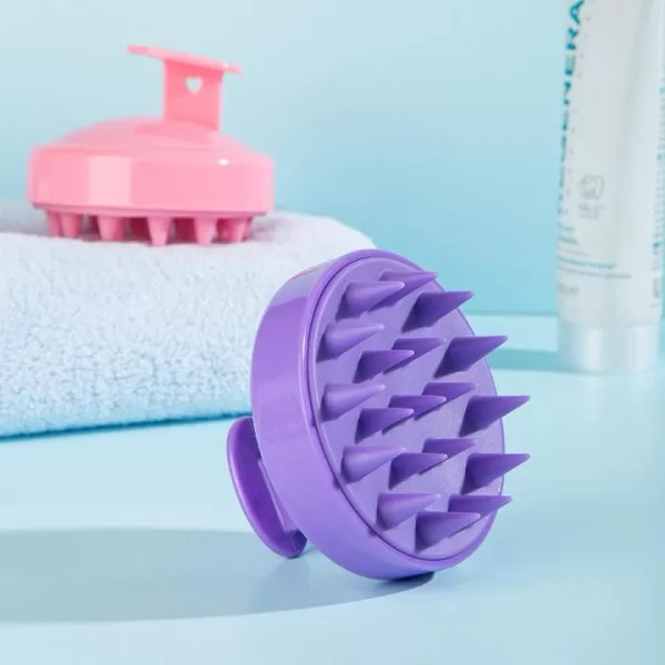 Silicone Shampoo Scalp Hair Massager Shampoo Massage Comb Bath Massage Brush Scalp Massager Hair Shower Brush - Image 4